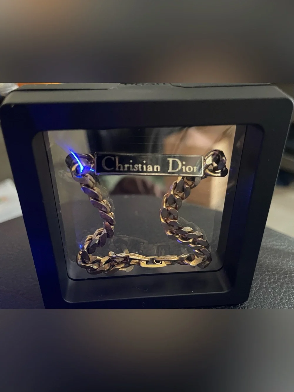 Dior Gold-Tone Christian Dior Chain Bracelet - Gold